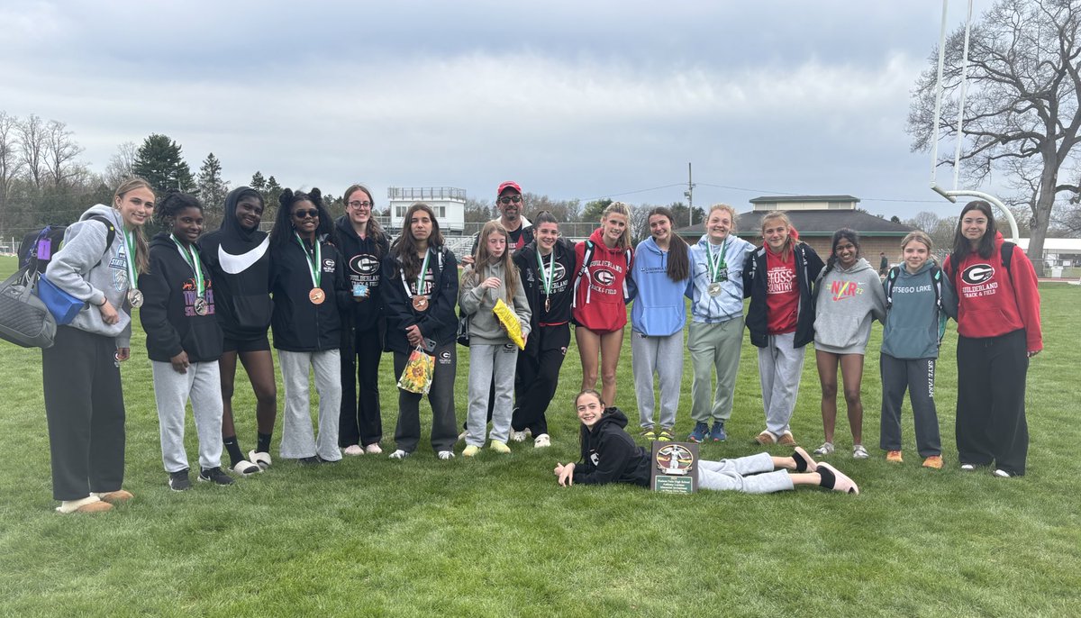 GHS XC/Track & Field (@glandtrack) on Twitter photo 🏆Another strong meet for our Girls Track program. They brought home their 3rd invitational Team Championship of season by scoring 136.5 points to win the Hudson Falls Luciano Invitational!! <a href="/GoDutchAthletix/">GuilderlandAthletics</a> <a href="/TUSidelines/">James Allen</a> 🏆Another strong meet for our Girls Track program. They brought home their 3rd invitational Team Championship of season by scoring 136.5 points to win the Hudson Falls Luciano Invitational!! <a href="/GoDutchAthletix/">GuilderlandAthletics</a> <a href="/TUSidelines/">James Allen</a>