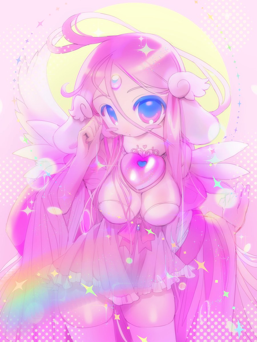 「sketch vs final 」|🩷🌙🪽 𝖈𝖔𝖒𝖒𝖘 𝖔𝖕𝖊𝖓 ୨♡୧のイラスト