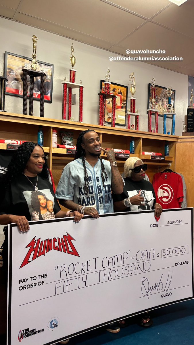 Quavo donated $50K to charity 🙏🏾