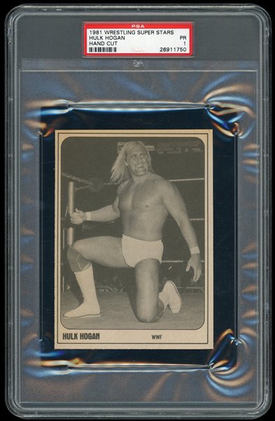 The 1981 Wrestling Super Stars Hulk Hogan is very tough. I was thrilled to receive a numerical grade. Any early Hogan material is pretty awesome.