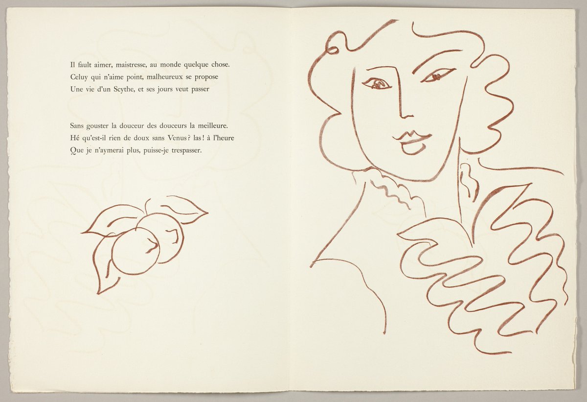 Florilège des Amours de Ronsard, 1948 Get more Matisse 🍒 linktr.ee/matisse_artbot