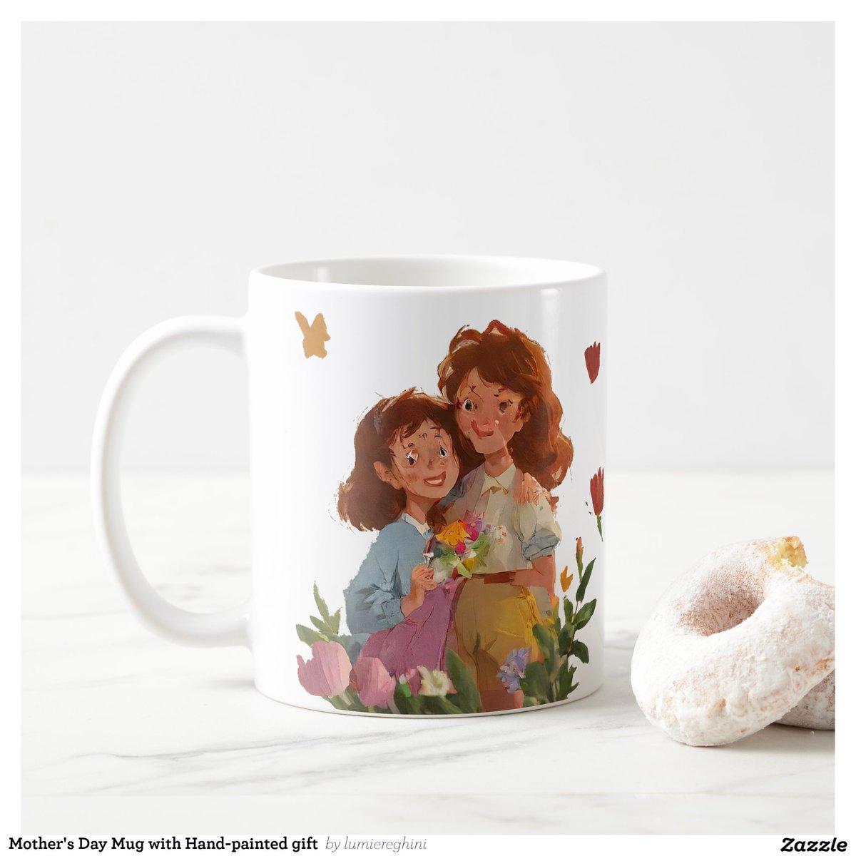 👩‍👧‍👦 Capture the love between mother and child! 👩‍👧‍👦 🍉🤞 Our hand-painted mug is the perfect gift for Mom this Mother's Day. Personalize with your names for an extra special touch. Order now! #MotherChildBond #PersonalizedMug #HandpaintedArt zazzle.com/z/iri8y1wd?rf=…