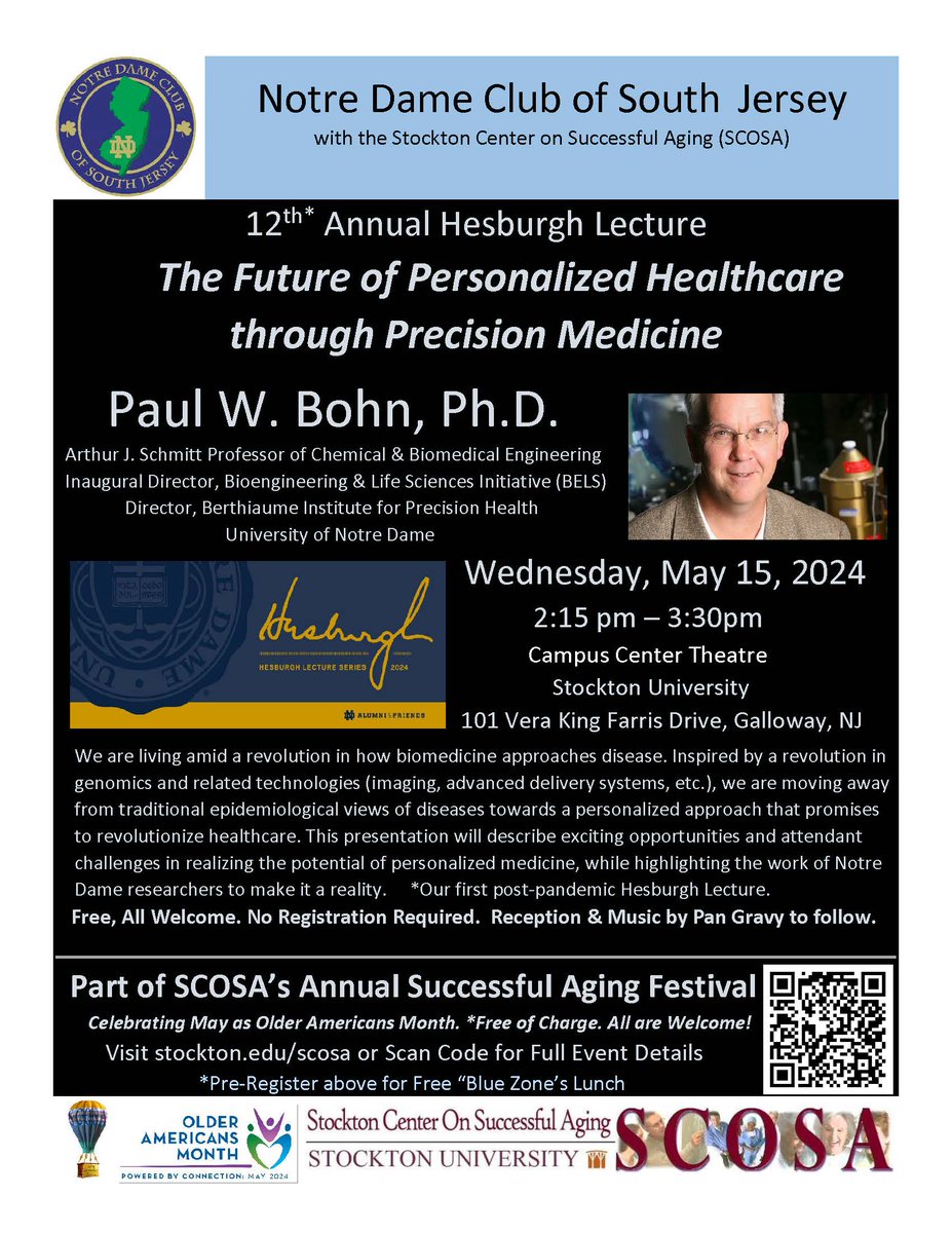 NDclubSJ's tweet photo. #HesburghLecture Wed. May 15 #NotreDame https://t.co/zbV1J5KCGU