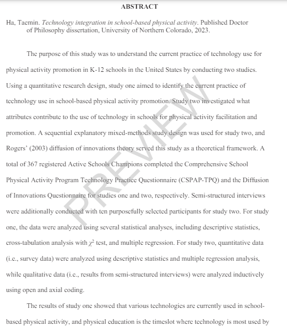 DrSethJenny's tweet photo. Dissertation Citing our #TechEd Research:
“Technology Integration in School-Based Physical Activity”’
#Technology #Education #PhysicalActivity #PE #TechInPE #PETE #PhysEd #PhysicalEducation
Here: https://t.co/5v9UPOMzSH https://t.co/Qegz9XSUiC