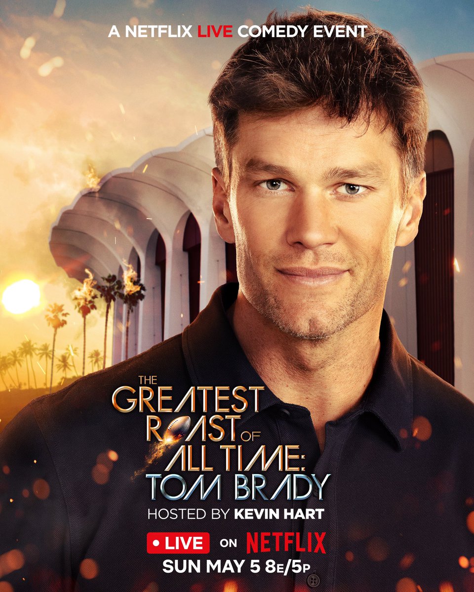 One week until we're LIVE with The Greatest Roast of All Time: Tom Brady
#TomBradyRoast #NetflixIsAJokeFest