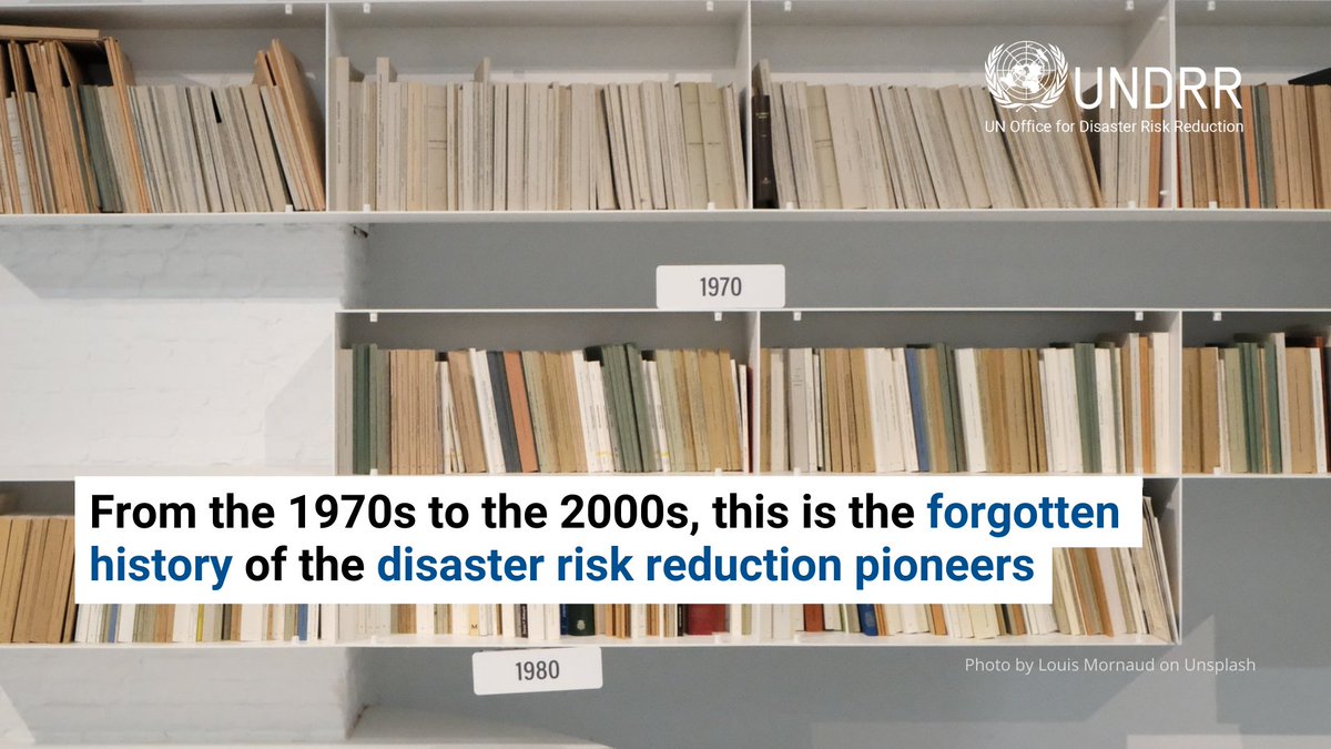 What do you know about the history of disaster risk reduction? From the pioneering work of the 1970s to the adoption of the #YokohamaStrategy and the groundwork for the #SendaiFramework 🕰 Take a seat 🛋️ and have a good read 🔎📚 bit.ly/3npT2Wn