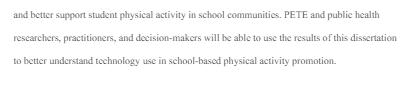 DrSethJenny's tweet photo. Dissertation Citing our #TechEd Research:
“Technology Integration in School-Based Physical Activity”’
#Technology #Education #PhysicalActivity #PE #TechInPE #PETE #PhysEd #PhysicalEducation
Here: https://t.co/5v9UPOMzSH https://t.co/Qegz9XSUiC