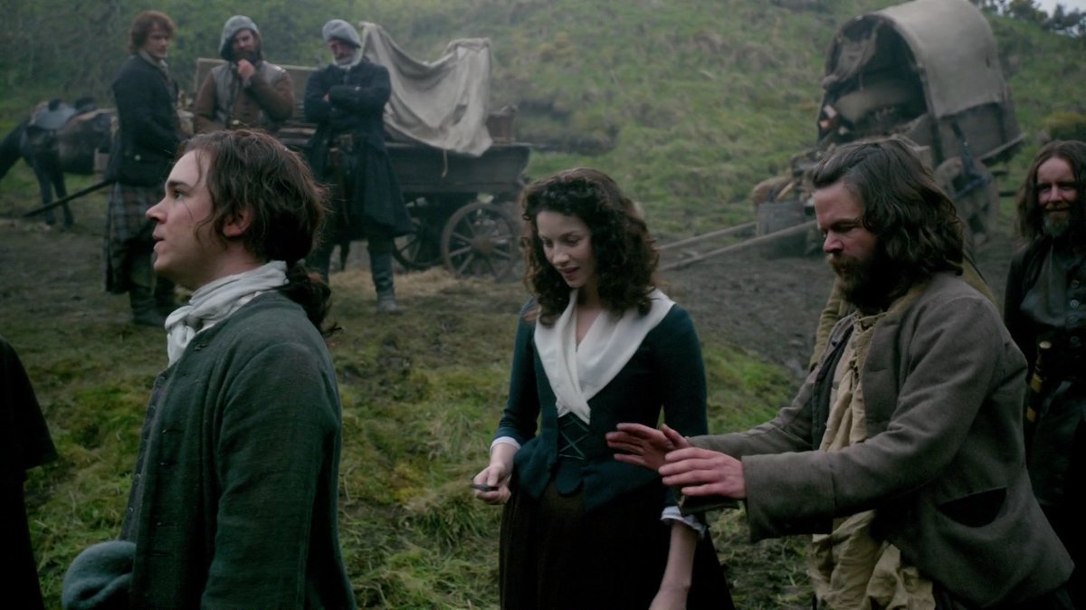 Claire, Jamie and Murtagh leave the shore and Willie just stands there and stares at them sailing away, I find it very touching. I really liked Willie and I loved how loyal he was to both Claire and Jamie.