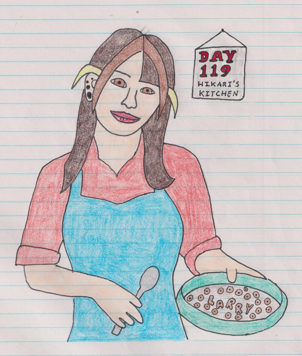 Drawing Hikari Noa every day until she comes back.
Day 119 - 'Hikari's Kitchen!'

@uug_p_hikari #WeWantHikariNoa #FreeHikariNoa #hikarinoa #noahikari #tjpw #乃蒼ヒカリ #東京女子プロレス #アップアップガールズ #アプガプロレス #アプガ