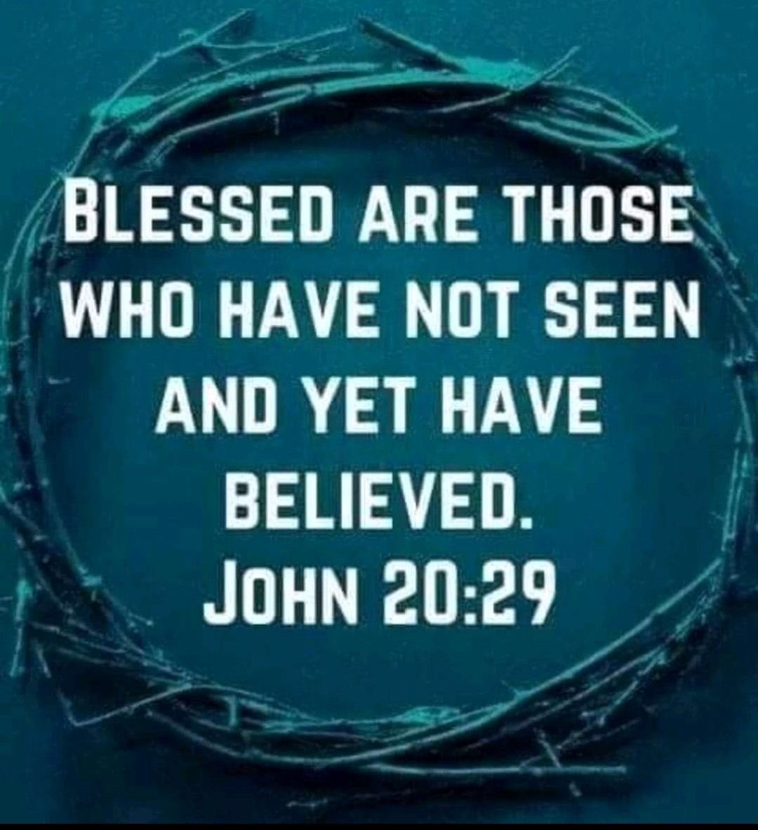 Blessed Are Those Who Have Not Seen And Yet Have Believed.🙏John 20:29 @1Nicdar @EL4USA @CJSzx12 @HPY2KW @45Gigi24 @TwinsBus @Bert7058 @Astud987 @gildea_leo @SULLY10X @locoashes @bdonesem @Rammie24 @SirFlyzalot @Robitysom @roybearcat @TJLakers01 @3030bubba…