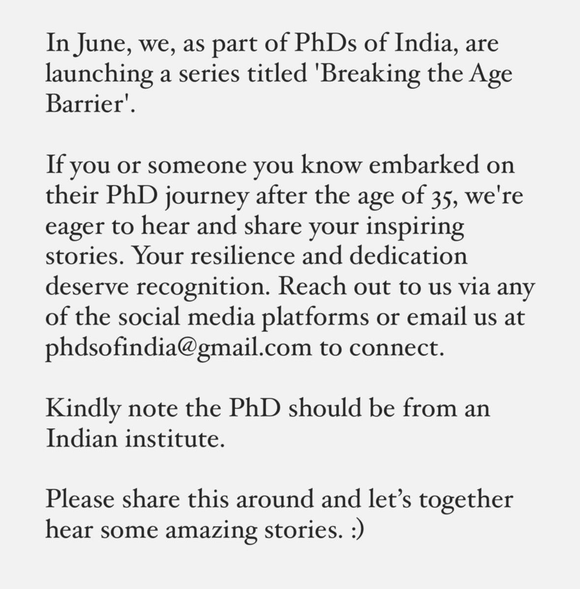 Please RT and send them our way. 

#AcademicTwitter @PhDVoice @PhDForum