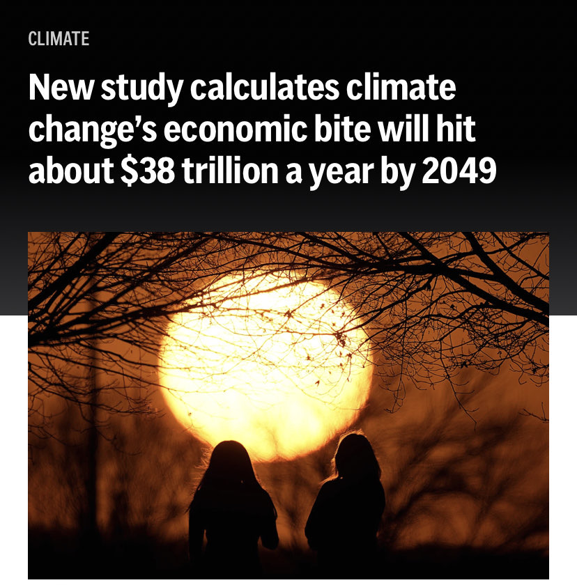 The price of not acting on climate is growing each year by the trillions. Protecting our planet and strengthening our economy go hand in hand. apnews.com/article/climat…