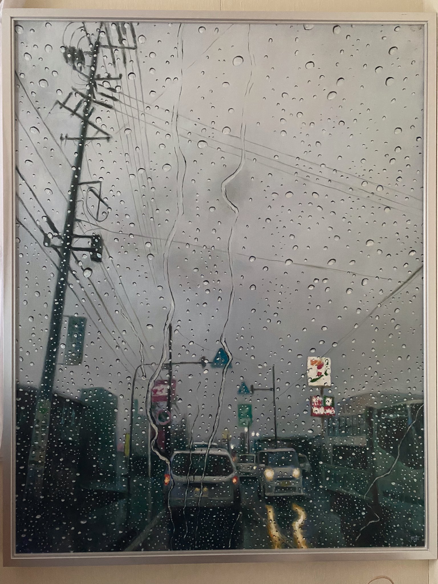 町 油彩 50号 usafilm