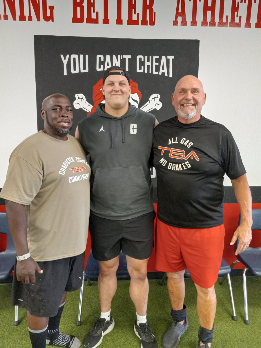 Congratulations Jasper Parks TBA 's 1st athlete to sign a Professional Football contact . JP will be heading to mini camp in a couple weeks with the Tampa Bay Buccaneers. Dropped in today to get ready for mini camp. Trained or Untrained which are you?!