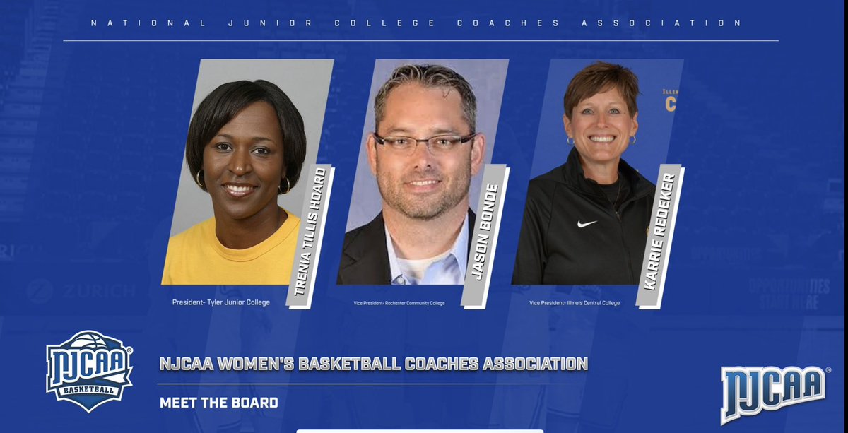 We would like to send a huge THANK YOU to our amazing NJCAA Coaches Association President Trenia Tillis Hoard, Vice President Jason Bonde, and Vice President Karrie Redecker for the phenomenal NJCAA 3v3 All-American Event this weekend. 

“Opportunities Start Here”

Thank You