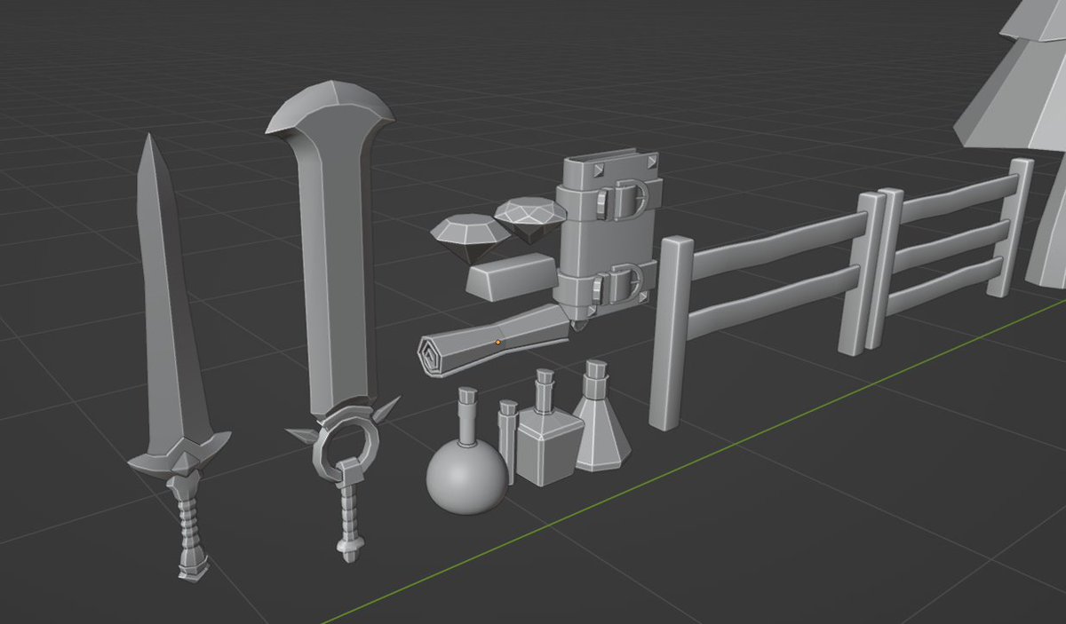 D3kuD's tweet photo. BACK IN BUSINESS!!! 🔥🔥🔥
Just made a fresh low poly Fantasy Asset pack⚔️
#gamedev #indiedev #gameart #LowPoly #fantasy #assetpack #digitalart #gamedesign #FantasyDev #gameart https://t.co/TlApvxSW5f