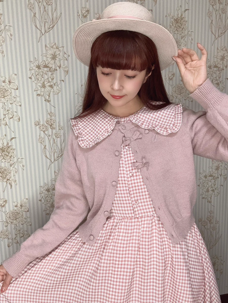 アトリエgg 立襟 ワンピース ピカソの娘 16 ダブルカラー開襟