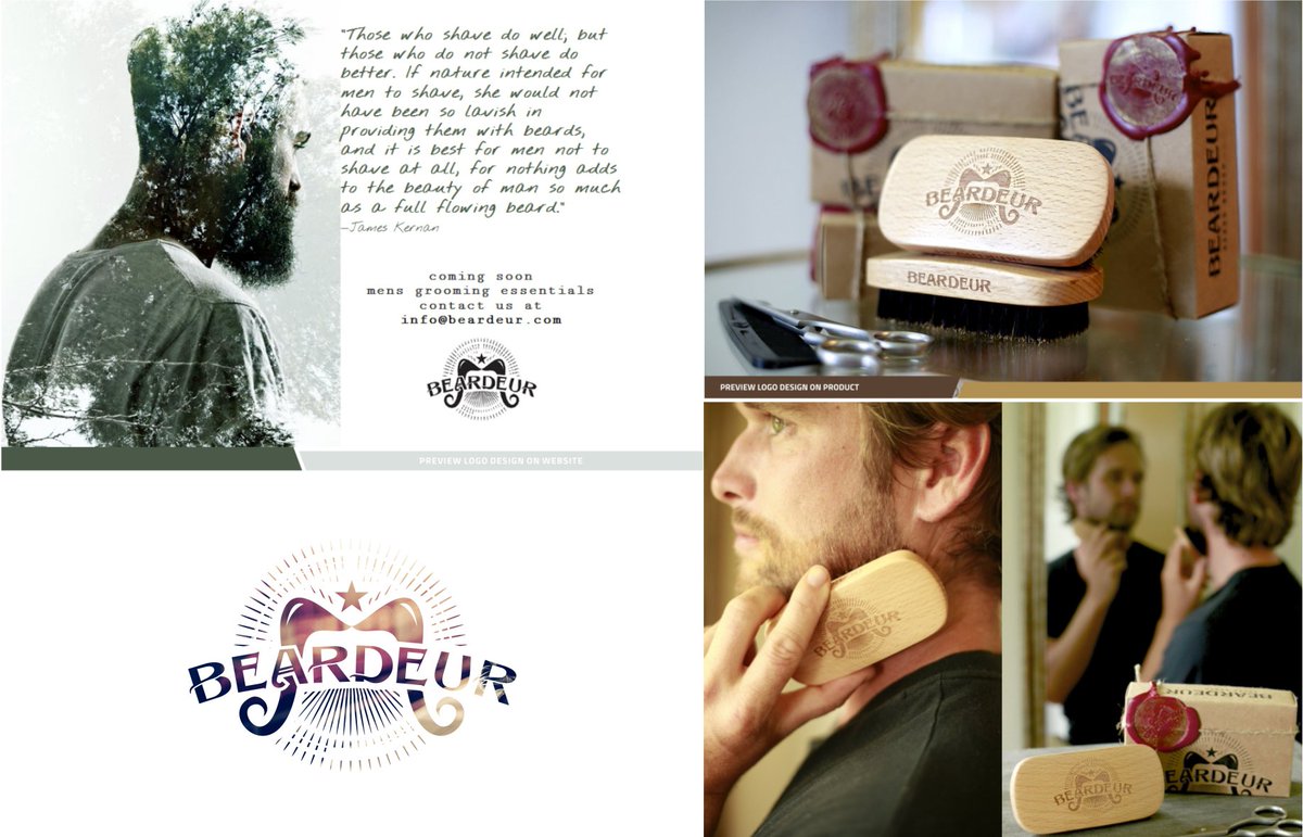 I created logo more than 5 years ago and still exists today  beardeur.com

#LogoDesign #BrandIdentity #logoproduct