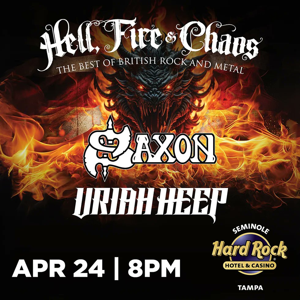 SAXON & URIAH HEEP - Concert review and fan filmed videos by KICKASS FOREVER from recent show in Tampa, FL April 24, 2024 #saxon #uriahheep #concertreview #heavymetal wp.me/p9NC0l-hGv