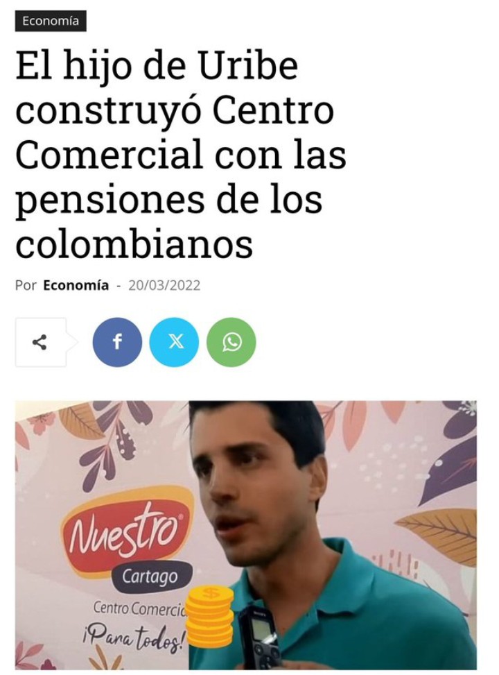 Entonces los que se están robando la plata de las pensiones de los trabajadores están diciendo que Gustavo Petro se va robar las pensiones porque les va a dar una pensión a 2 millones y medio de viejitos, sinvergüenzas.