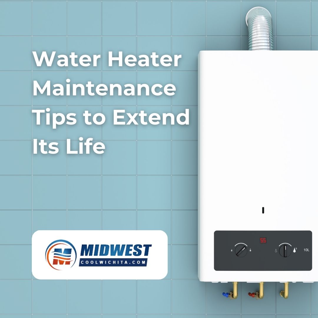 Extend your water heater's life with these quick tips: 1. Annual flushing removes sediment buildup. 2. Check the relief valve regularly. 3. Insulate the heater and pipes. 4. Test temperature settings. 5. Schedule professional inspections. #WaterHeaterCare #MidwestMechanical