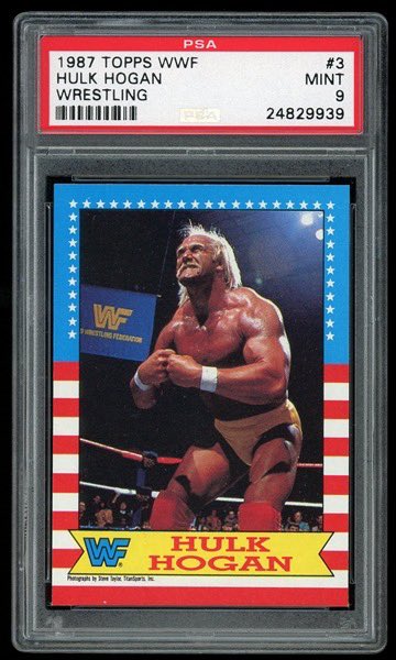 This may not be a rare set but a great card of Hulk Hogan. Wrestlemania III the greatest wrestling extravaganza of all time.