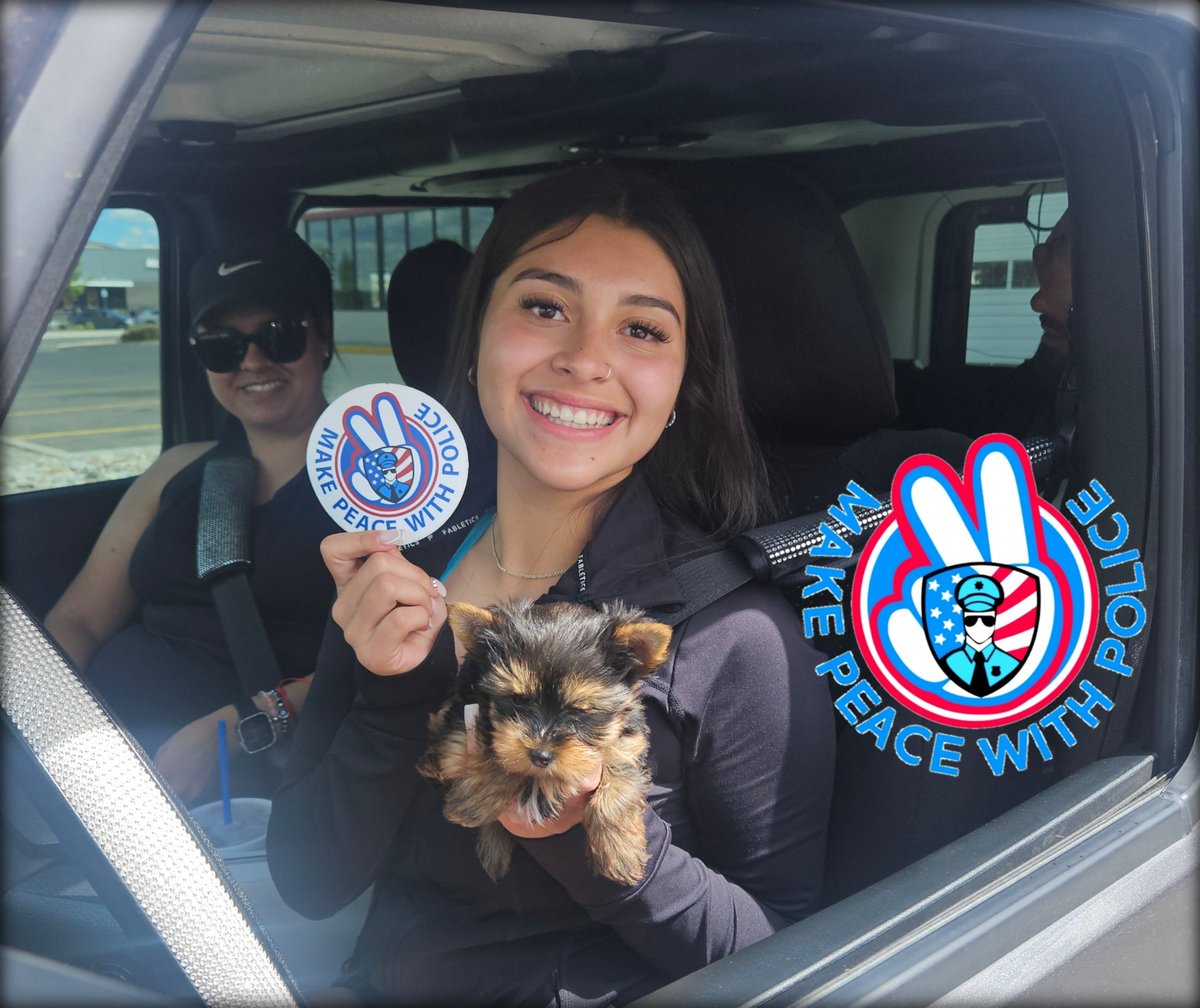 These kind #DogLovers stopped to ask me if they could snap a photo with 
#SergeantChewbarka. 
MakePeaceWithPolice.com 
#YorkieLife #YorkshireTerrier #Yorkshire  #TeacupYorkies #TeacupPuppies #Yorkie #ILOVEMYYORKIE #Police #LawEnforcement #K9Unit #MPWPK9Unit