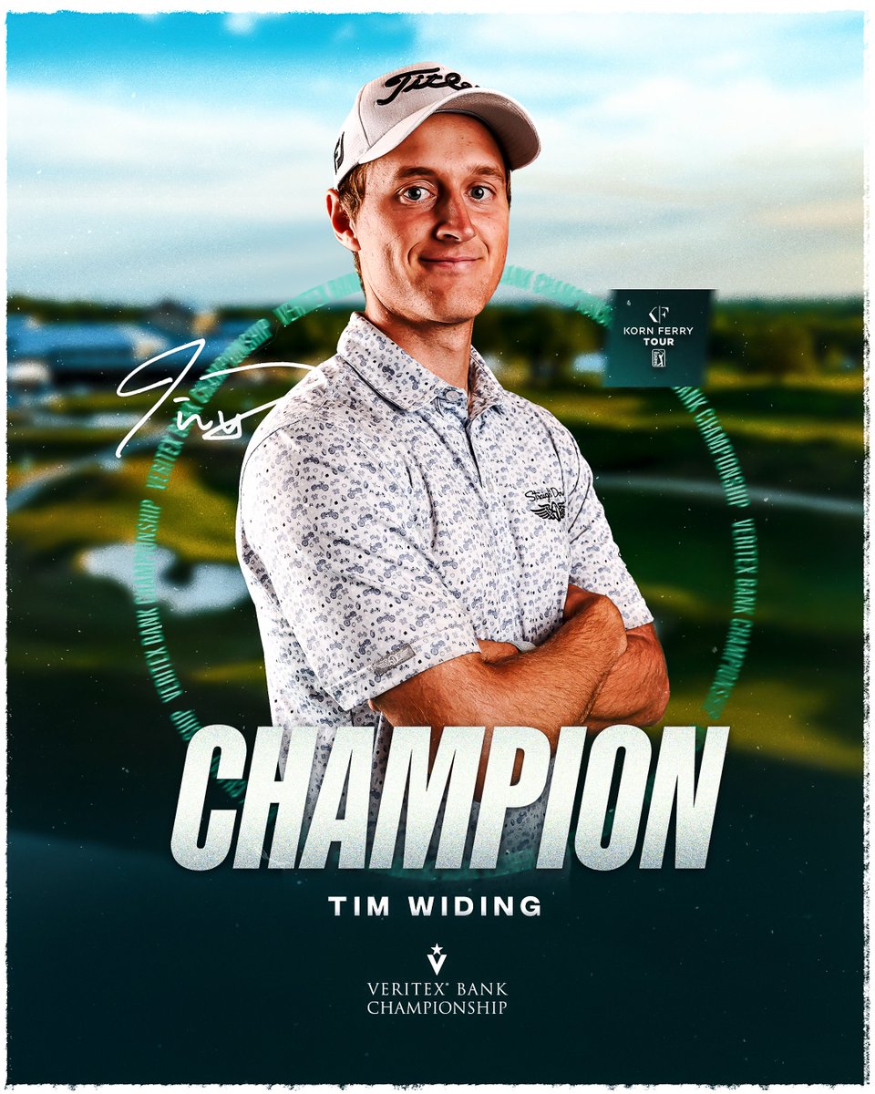 WIDING GOES BACK-TO-BACK 🏆🏆 One week after his first career #KornFerryTour victory, Tim Widing takes the title in Texas @VBChampionship.