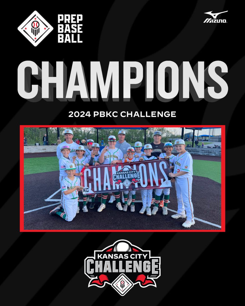 🏆CHAMPIONS🏆 Congratulations to the 2024 PBKC Challenge 11U D2 Champions, Old School Ducks - Spotts!!! #PrepBaseballKC #BeSeen