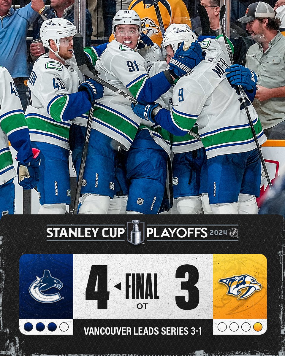 CANUCKS COME BACK AND STEAL GAME 4‼️ #StanleyCup
