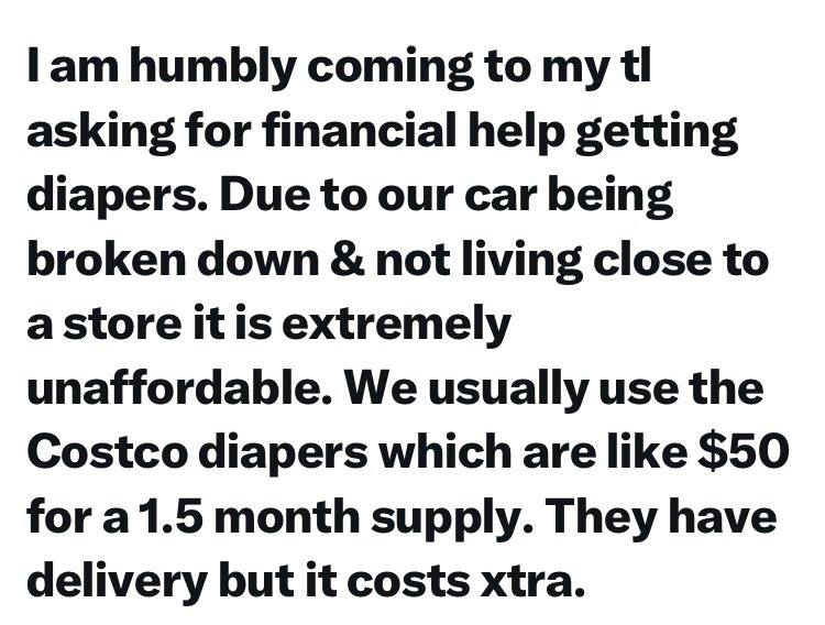 This friend really needs help getting diapers today! Please chip in if you can!

Vnmo:  @ trqnze

#SettlerSunday #HelpFolksSurvive