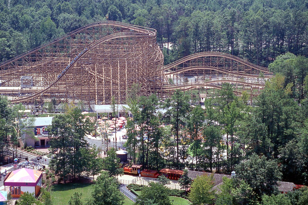 A blast from the past! Hurler opened on this day in 1994. What other attractions can you spot in this photo?