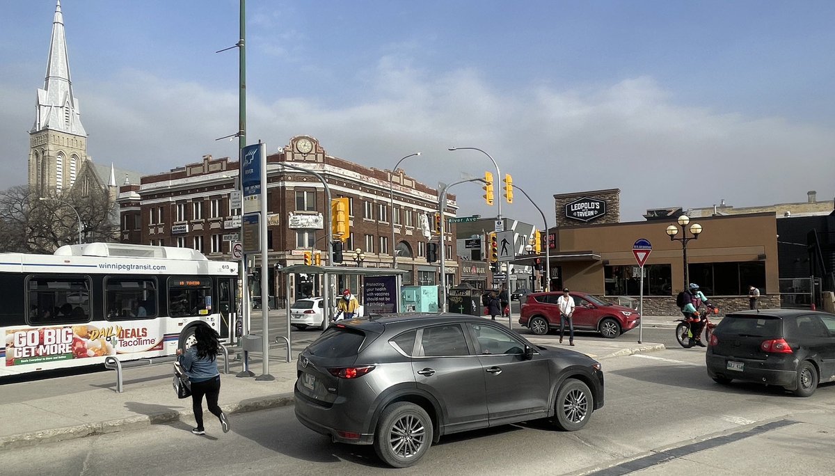 My column tomorrow. Winnipeg’s Public Works recently rejected a proposal to make an important urban intersection safer. The priorities of commuter traffic again supersede the wishes of inner city residents and businesses for a safe, livable, and commercially prosperous community.