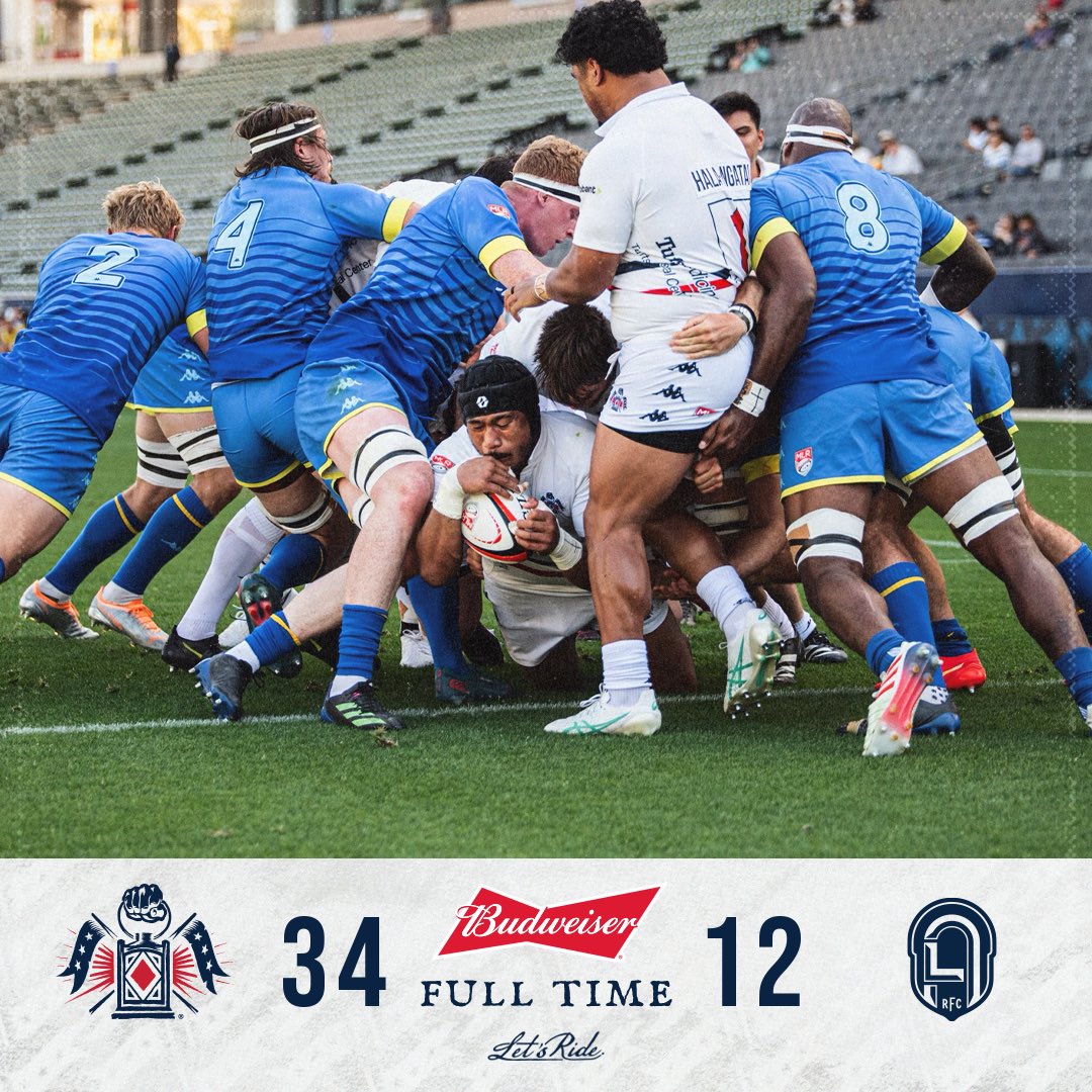 Final from LA! See you at home next weekend as we take on @chicagohoundsrugby in a can’t-miss eastern conference battle!