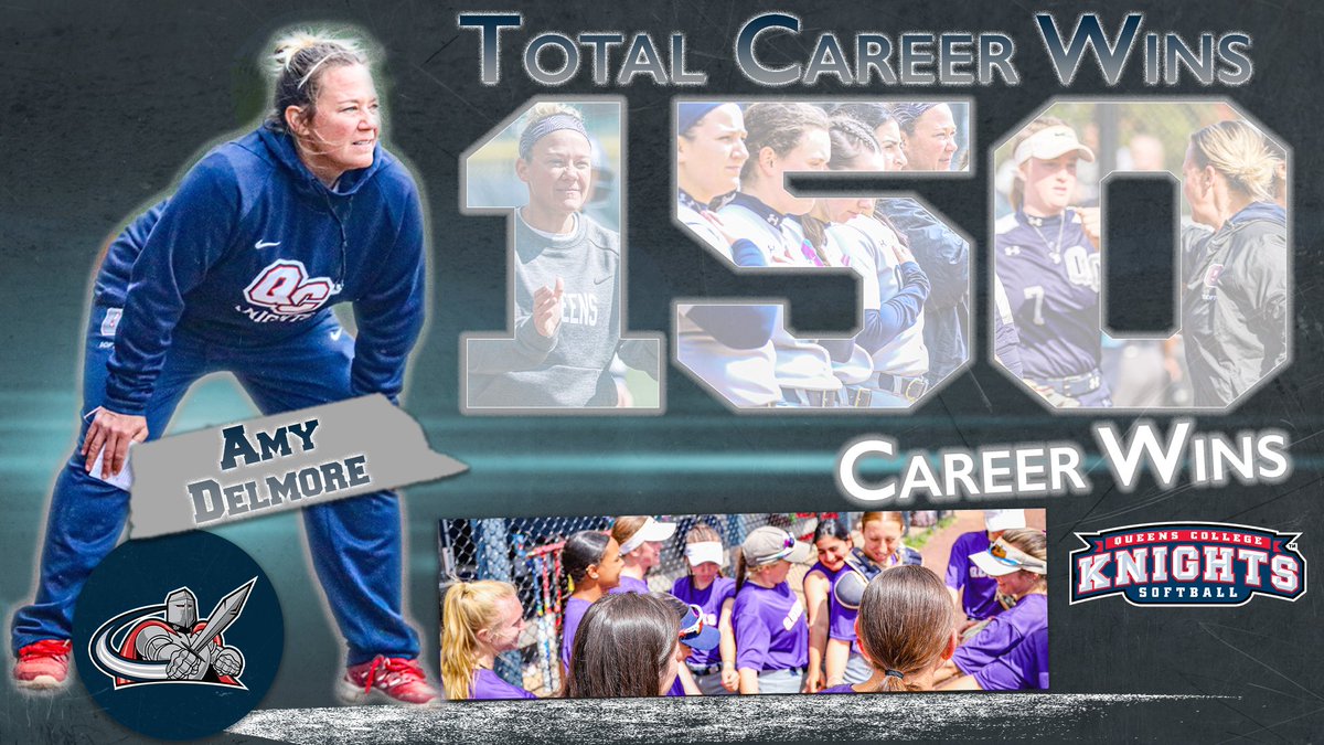 🚨𝐌𝐢𝐥𝐞𝐬𝐭𝐨𝐧𝐞 𝐀𝐜𝐡𝐢𝐞𝐯𝐞𝐝🚨: Congratulations to @qcsoftball 11th year head coach Amy Delmore on becoming second head coach in program history in achieving 150 career wins and more! #knightnation