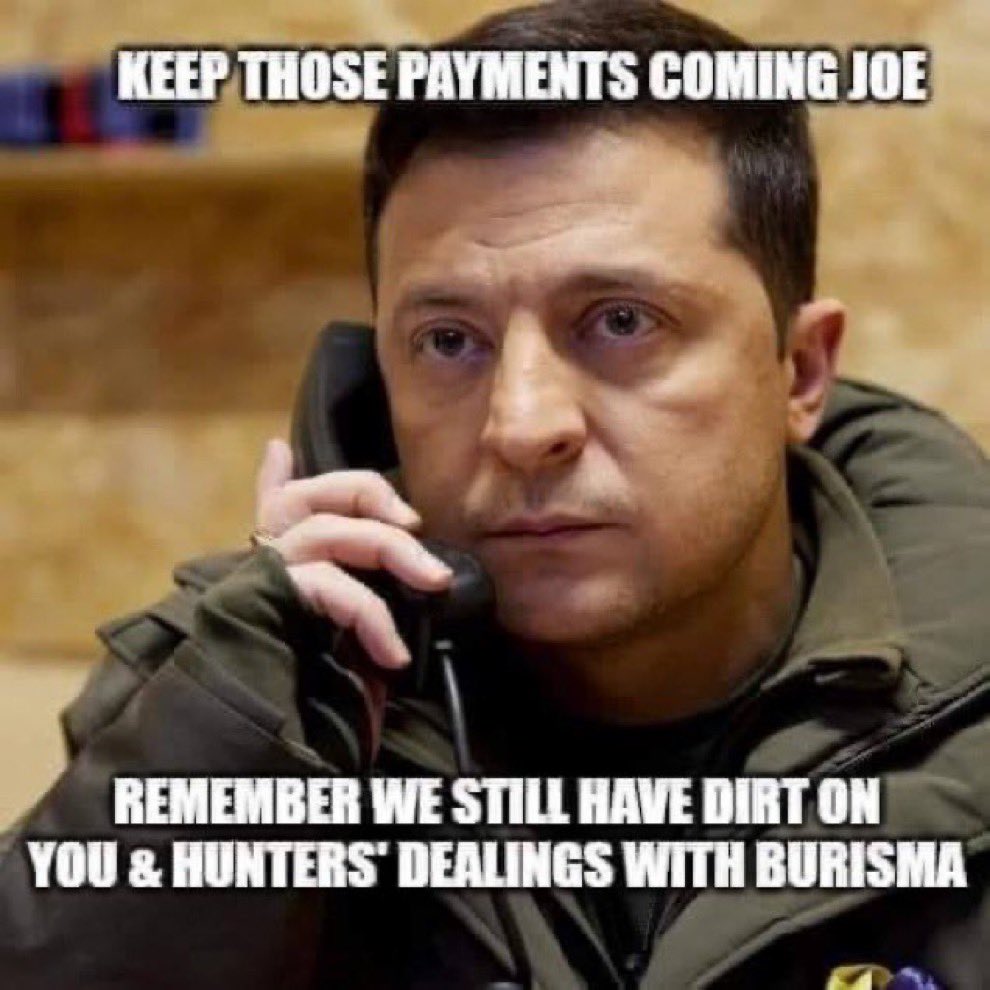 @brigrey1005 @SaszaSlim What does Zelenskyy have on Biden and our Congress to keep extorting $Billions from US w/ NO OVERSIGHT ACCOUNTING ALLOWED? Americans are suffering! We MUST END sending enormous amounts of money to the largest money laundering country in the world that bought off Hillary & Biden!