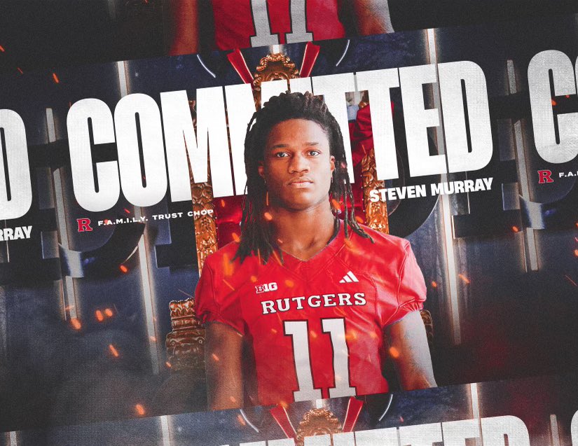 Steven Murray (@11stevenmm) on Twitter photo I am officially shutting down my recruitment‼️ I want to thank all the programs who have recruited me in this process.. Committed <a href="/RFootball/">Rutgers Football 🪓</a> #CHOP 🪓 I am officially shutting down my recruitment‼️ I want to thank all the programs who have recruited me in this process.. Committed <a href="/RFootball/">Rutgers Football 🪓</a> #CHOP 🪓