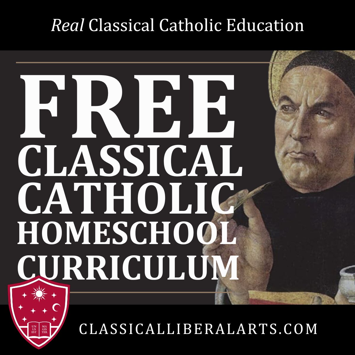The Classical Liberal Arts Academy provides FREE access to the study materials enjoyed by wise men and saints.  Join us at classicalliberalarts.com.  #classicaleducation #homeschooling #catholiceducation #catholichomeschooling