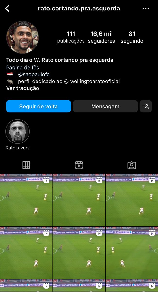 a melhor página disparada do instagram e digo mais, o homem não se cansa de cortar pra esquerda