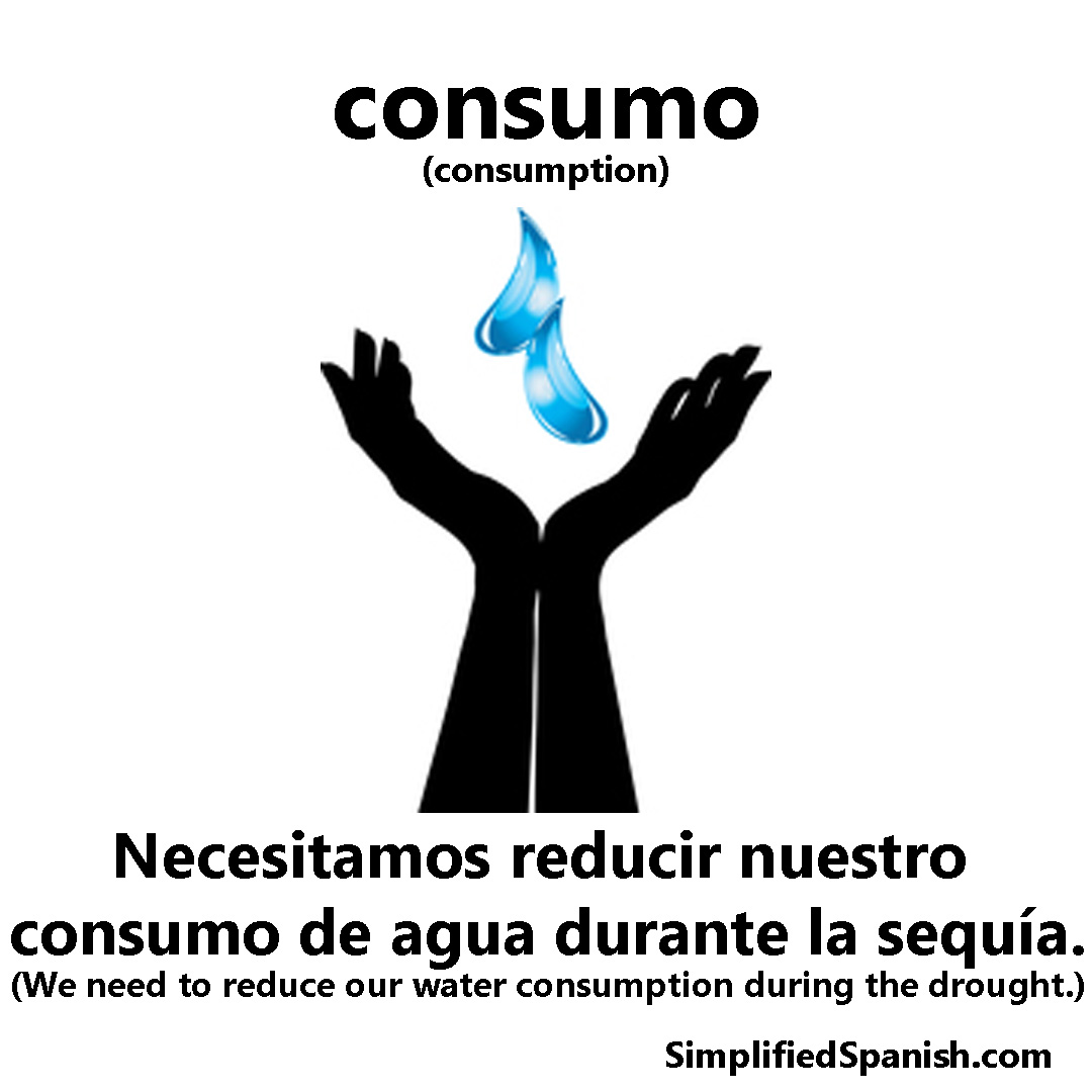 Today's #Spanish word of the day is 'consumo' (consumption).

'Necesitamos reducir nuestro consumo de agua durante la sequía.'

simplifiedspanish.com/words/consumo.…

#wordoftheday #spanishvocabulary #studyspanish #learnspanish #spanishlessons