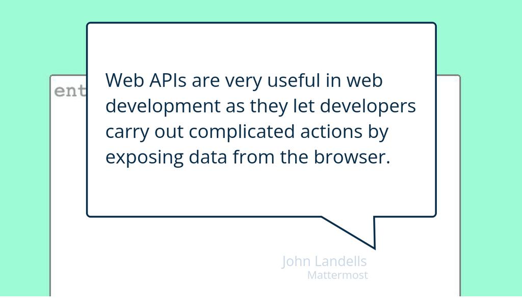 Web APIs, also known as browser APIs, can enhance a browser's functionality.

Read the full article: Web APIs for Advanced Web Development
▸ lttr.ai/AR8kq

#WebApis #FetchApi #NotificationApi #RenderImplementingCaching #SpeechRecognitionApi #SpeechSynthesisApi