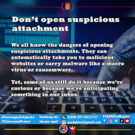 Cybersecurity Measures/Online Safety Practices #PCADGTagapagUgnay #gustongpulisligtaska #BagongPilipinas #PCADGBicol