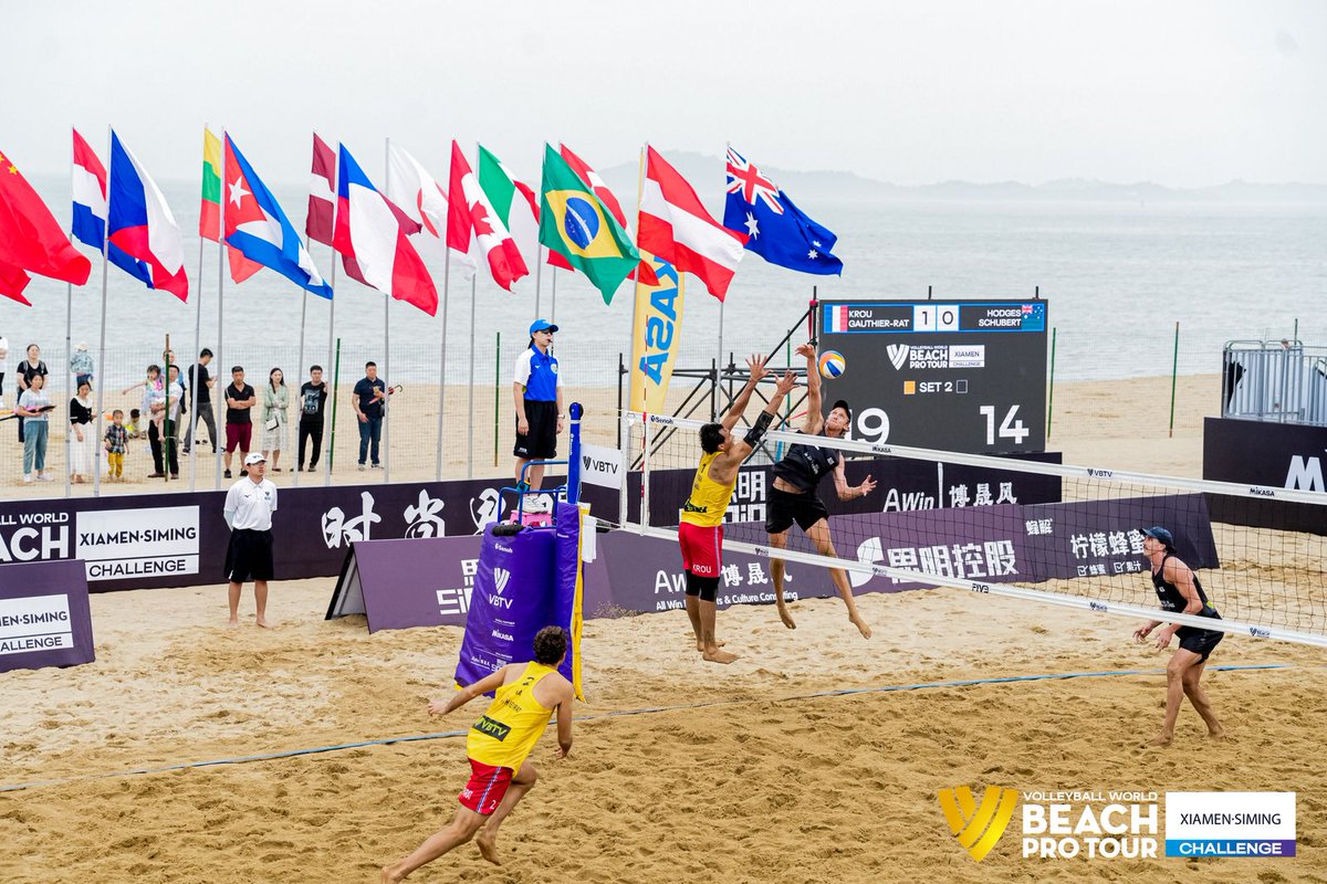 🏐 Zac Schubert and Tom Hodges have finished the #BeachProTour Challenge in Xiamen in a share of 5th place after bowing out in the quarter-finals. 🇦🇺 Other Australian results: 17th Fejes/Milutinovic 19th Nicolaidis/Carracher 25th Fleming/Johnson