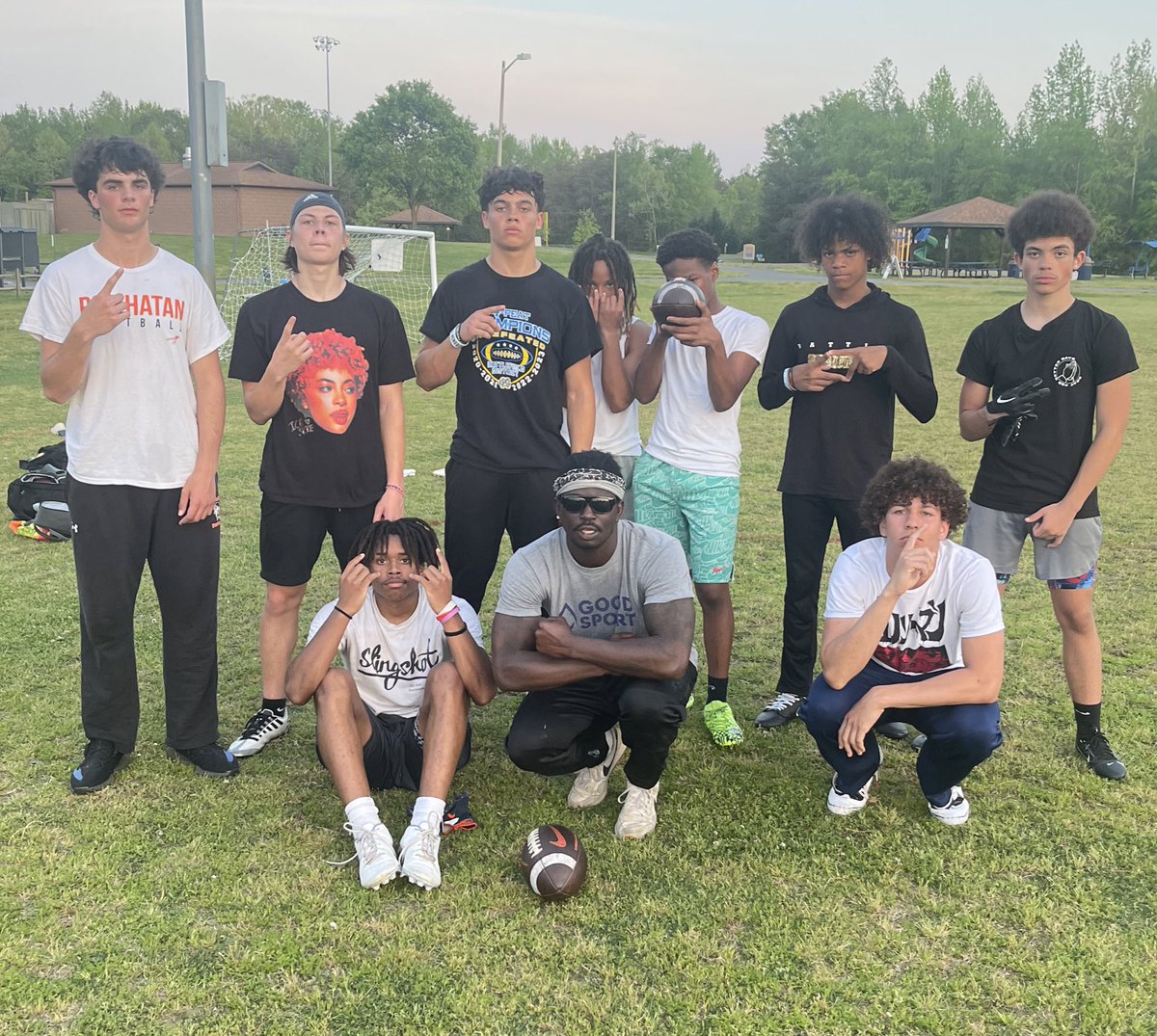 “that dog don’t hunt, don’t come in the woods with it” #SundayNight Crew after the 7v7s all weekend we get back to work