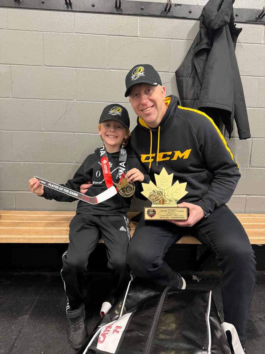 Proud of this Stittsville Storm spring team that came together a month ago and battled their way to a tourney win after beating the top 2 teams today.  #stormwarning