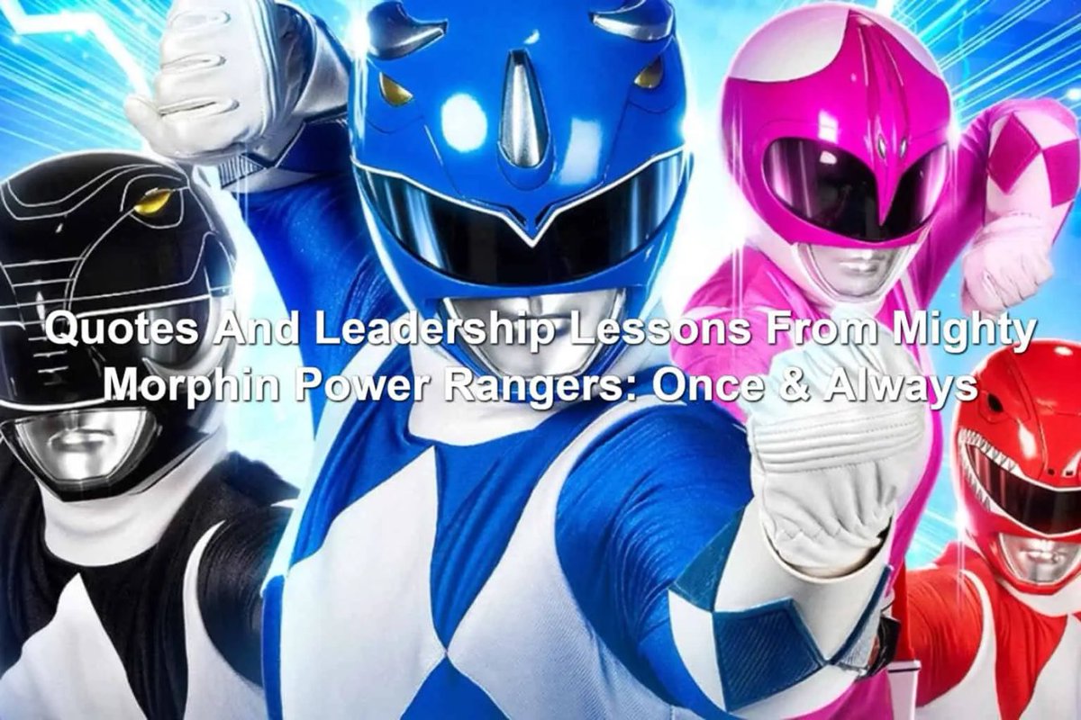 Quotes And Leadership Lessons From Power Rangers: Once & Always
bit.ly/41AKygz @PowerRangers #PowerRangers30 @WalterEJones @BeccaBarnesCats  @jackieyo @Pookina1 @fishertheband  #Leadership #Nostalgia