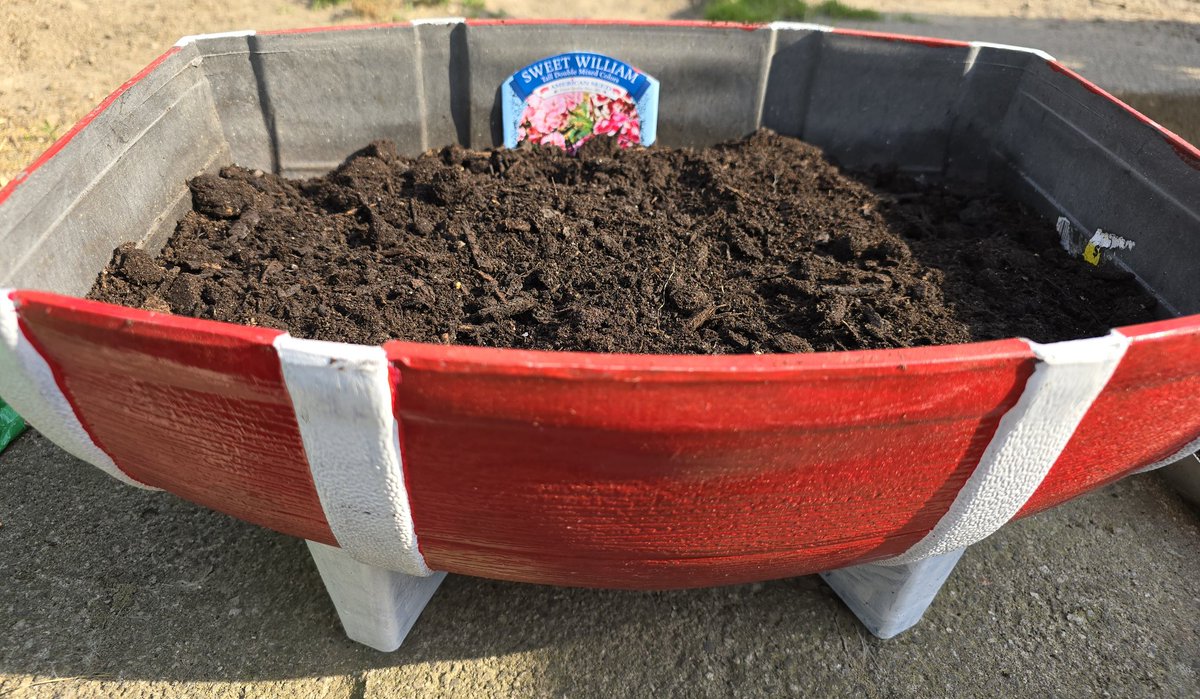 KellyDLz's tweet photo. In memory of #williamDeShawnHamilton in unison with other members of #grizzlytruecrime our family planted  #SweetWilliams today. May you rest in paradise sweet child. These flowers were planted in honor of you! Help them grow little man. ❤️ 💙🌸🌼@truecrimegisela https://t.co/rkodLq3MZU