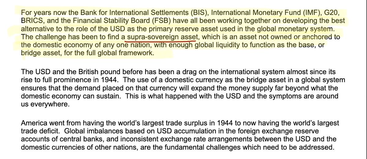 BIS, IMF, FSB = Looking for a SUPRA-Sovereign Asset that can serve the liquidity needs for the FULL GLOBE

Ripple’s XRP = Classified as a SUPRA NATIONAL CURRENCY ‼️