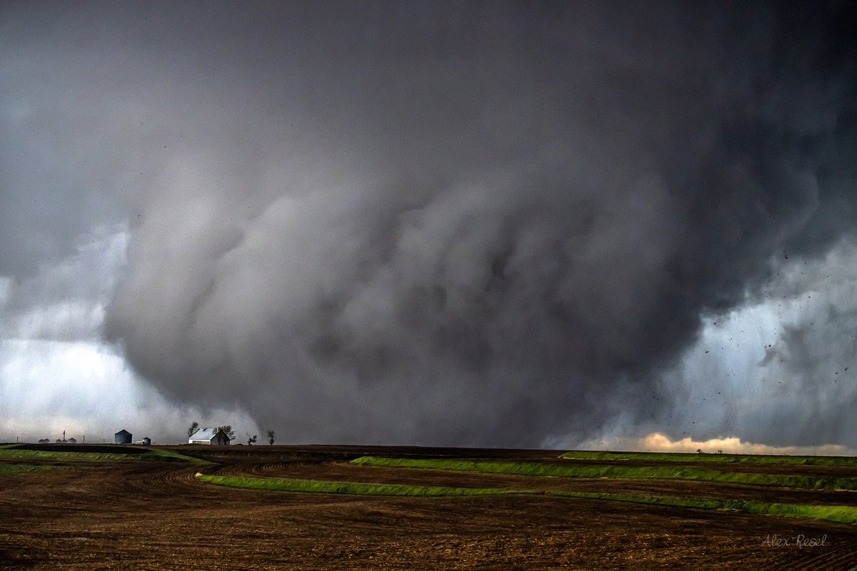 I captured this photo of the Minden, IA tornado as it impacted town.