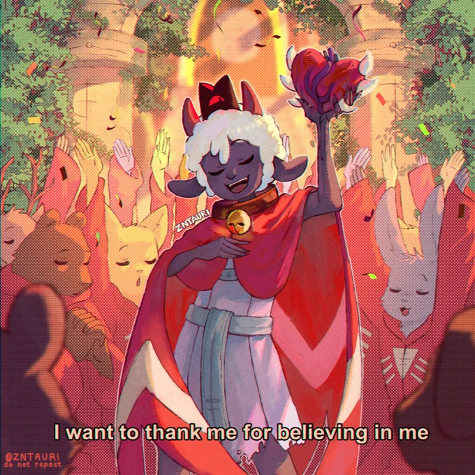 Started this as a simple way to get rid of my art block and ended up with 8 fully rendered drawings somehow (1/2) #CultoftheLamb #cotlfanart #cotl #fanart #art